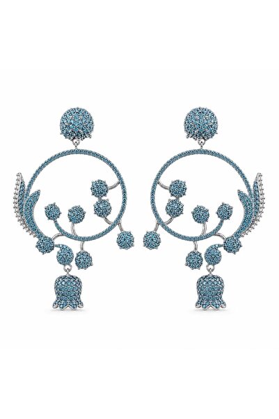 neslyaccessories Pomegranate Flower Turquoise Earrings |   Nesly Special Coll...