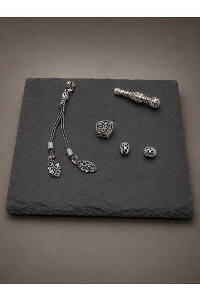 Yasamtohumu Silver Prayer Beads Making Set 925 Sterling Silver/Pcs (62510)