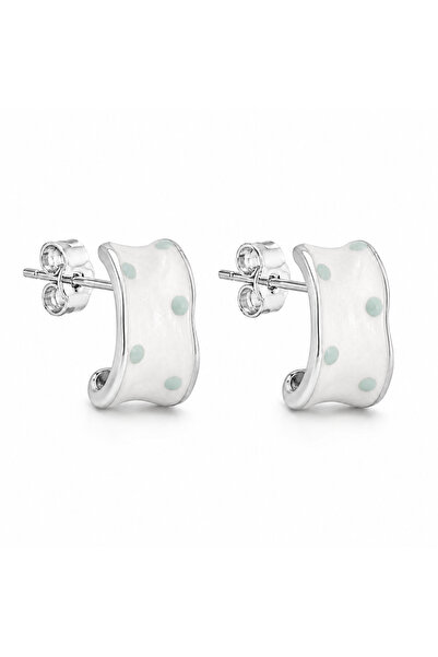 neslyaccessories Mint Polka Dot Earrings
