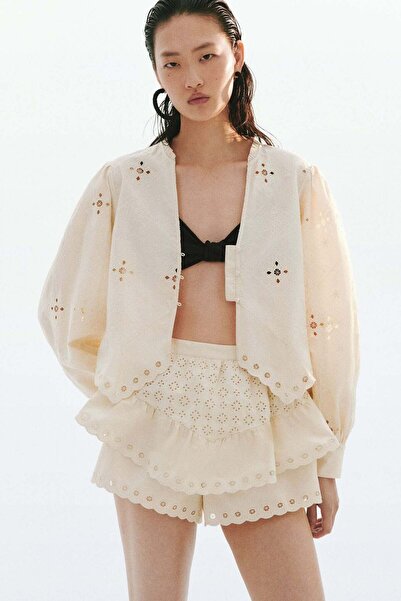 H&M Broderie anglaise cotton blouse