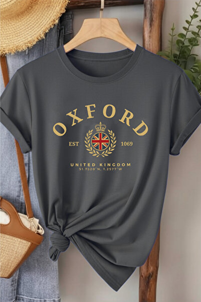 l'eivor Γυναικείο βαμβακερό μπλουζάκι Oxford 1069 με στάμπα