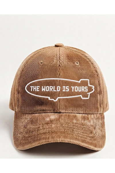 Tresore ''The World Is Yours'' Embroidered Velvet Hat /''The World Is Yours''...