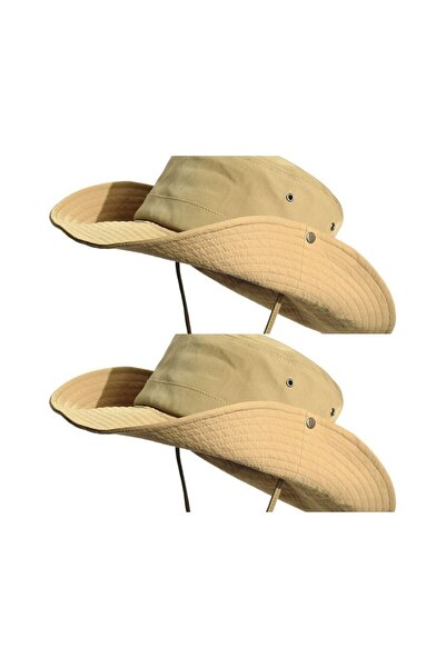 zadenza gold Pack of 2 Summer Safari Sombrero Cowboy Hats (2 Pieces)