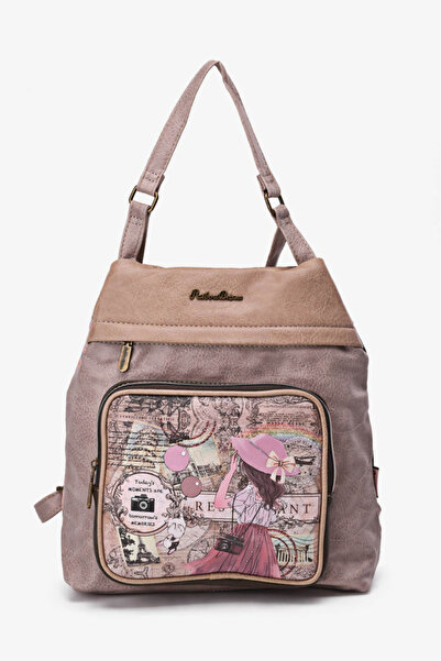 Sweet Candy backpack, doll design, camel