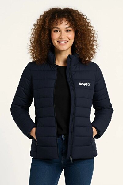 Mariposa Secret Women's Micro Water Repellent Quilted B Printed Lined Zippere...