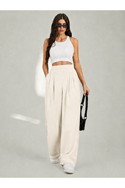 classy moda Women's High Waist Wide Leg Palazzo Pants Comfortable Stylish Casual
