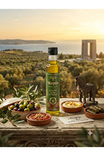 MAPİA CAM ŞİŞE NATUREL SIZMA ZYTİNYAĞ 250 ML
