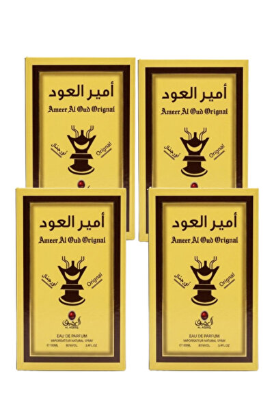 Al aqeeq 4 قطع من عطر أمير العود الأصلي 100 مل