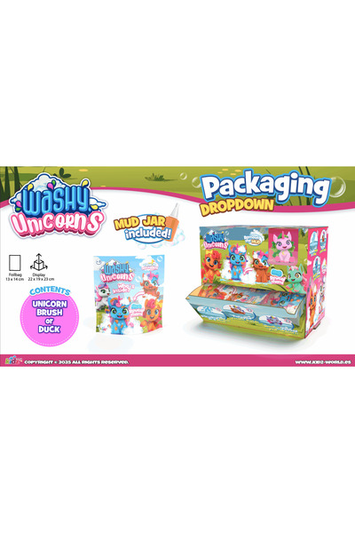 kidz Washy Unicorns – Unicornunu Ortaya Çıkar! Unicorn Figürü (1 Adet)