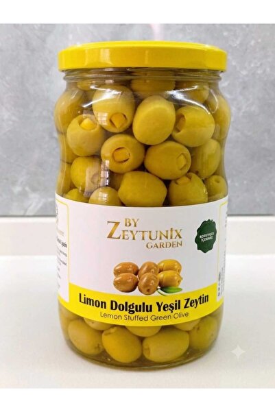 Premium Limon Dolgulu Yeşil Zeytin 1000 gr (İri Boy)