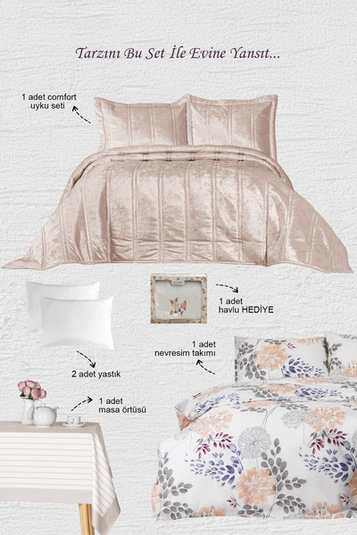 Elart Fancy Kombin Set Ekru