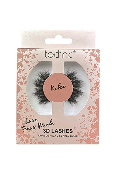 TECHNIC Kikei 3D Luxe Faux Mink False Eyelashes with Glue Included – Maxi Vol...