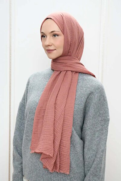 Deserto Fashion Müslin Şal Düz Renk