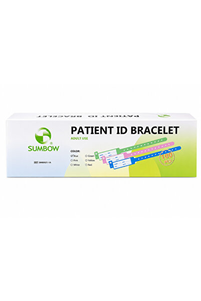 Sumbow ospital Patient Identification Wristband, Blue, Write-on Label | Medic...
