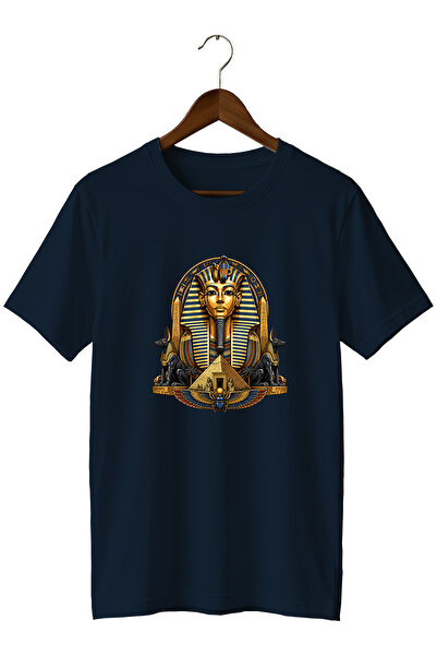 remonz Ancient Egyptian Pharaoh and Anubis Printed Unisex T-Shirt – Pyramid a...