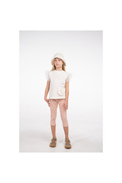 Ebita White leggings set with bag