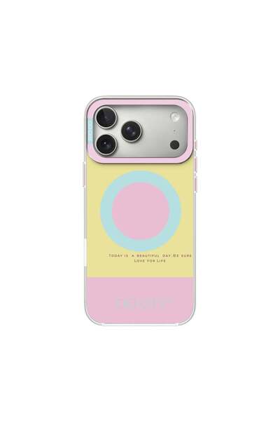 cici Husă compatibilă cu iPhone 16, MagSafe/Magnetică, TPU, Roz - roz-galben