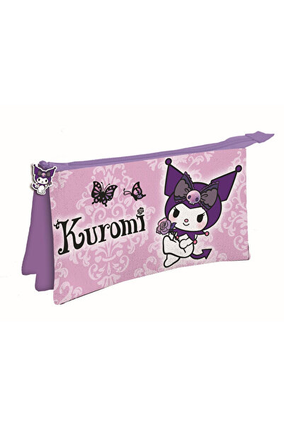 Hello Kitty Kuromi Purple Penar cu 3 compartimente 22 cm