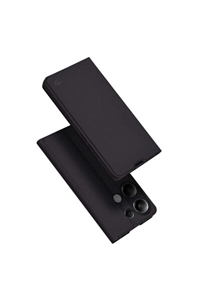 Techsuit Husă pentru Xiaomi Redmi Note 13 Pro 4G, Magskin Book, negru - negru