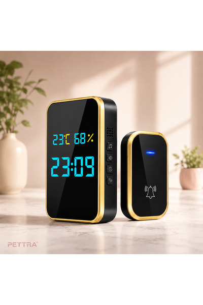 PETTRA Sonerie fara fir, Pentru usa/poarta, Fara baterii, Auto-generare energ...