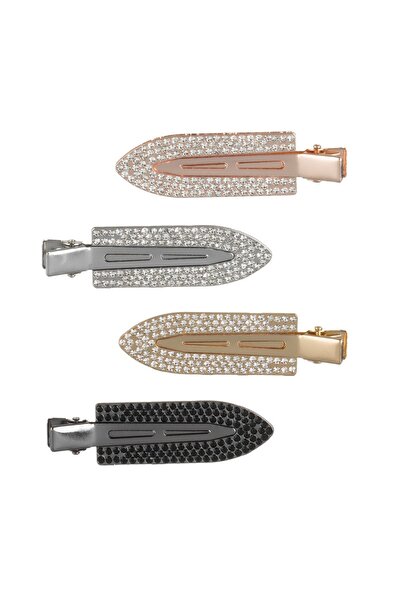 OEM Set clame de păr, model metalice, 4 bucăți, 7cm – prindere rapidă și look...
