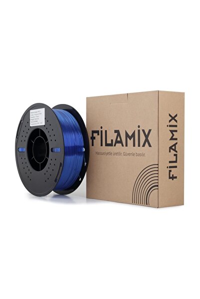 FİLAMİX Hyper Petg Şeffaf Mavi Filament 1.75mm 1kg Plastik Makara