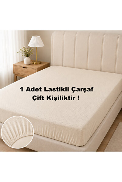 Zeren Home %100 Pamuklu Çift Kişilik Lastikli Çarşaf – Esnek Kenarlı, Tam Otu...