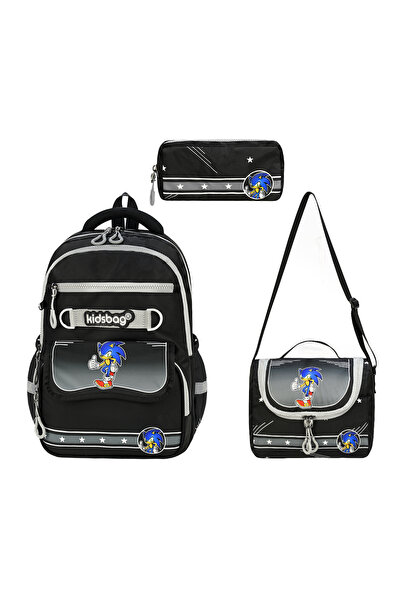 MasterPack School MasterPack KidsBag Sonic Desenli Ultra Lüx İlkokul Erkek Ço...