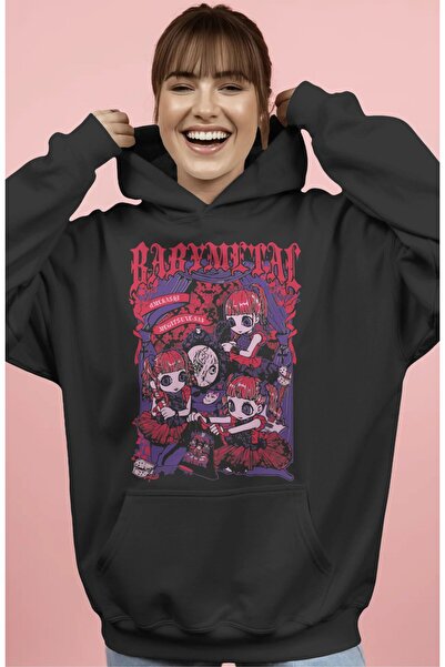 SEVBANO Baby Metal Rock Metal Muzički Bänd Pre-tiskana Unisex Oversize Premiu...
