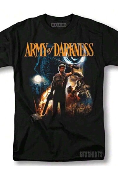 9JY Army Of Darkness Shirt Movie Classic Retro Vintage Graphic Design T-Shirt-1