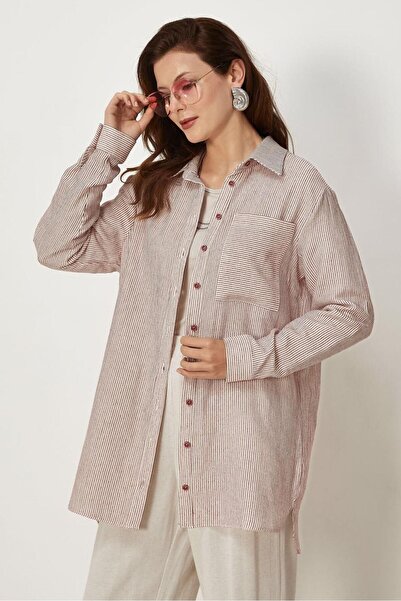 Alvina Striped Muslin Tunic 46683