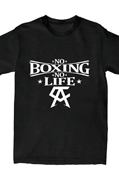 9TAY 2024 New Canelo No Life Kickboxing Inspired Muay Thai Boxing T-Shirt Cot...