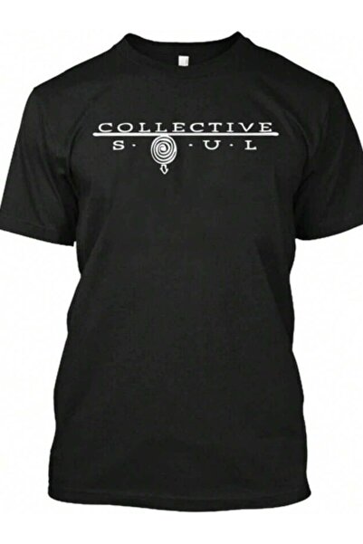 9TAY جديد! تي شيرت شعبي بتصميم Collective Soul Graphic Retro Art Logo مقاس S-4XL
