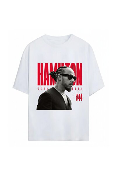 SVART WEAR Μπλουζάκι Lewis Hamilton με στάμπα Unisex Oversize από 100% βαμβάκι