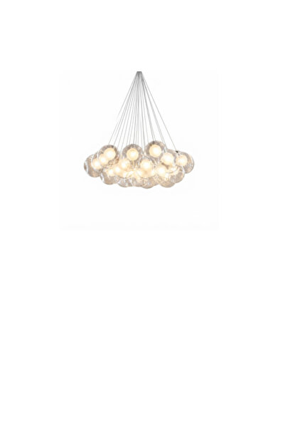 Siera Truffe Flat Sphere Chandelier Transparent and Frosted P 524