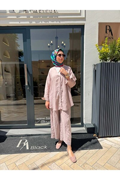 QOOQ STORE 26SS240 Elba Kadın Gömlek Pudra Pembe
