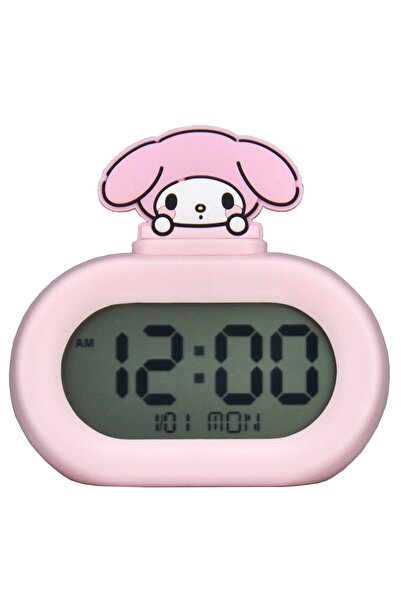 SANRIO Lisanslı My Melody Dijital Çalar Saat – LCD Ekranlı Sevimli Tasarım
