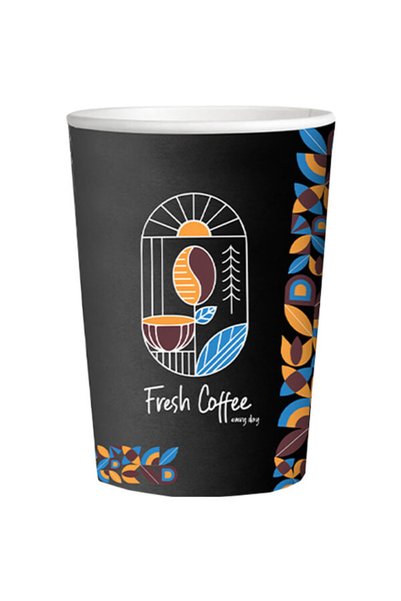 OEM ΠΟΤΗΡΙ ΧΑΡΤΙΝΟ FRESH COFFEE (SINGLE WALL) (12οz) - (50τεμ.)