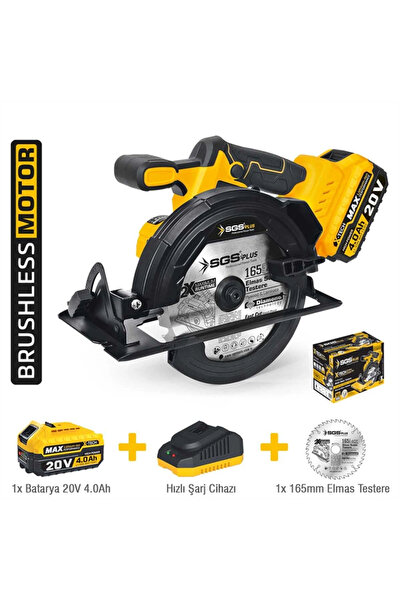 SGS Ahşap Sunta Kesme Makinası 20 Volt 4 Amper Akülü Şarjlı