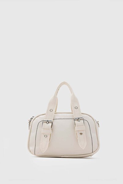 Shule Bags Rode Vintage Handbag and Crossbody Bag Cream