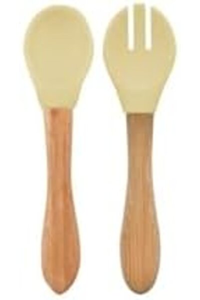 Yıldızan Albemo Food Spoon + Fork - Mellow Yellow 888483