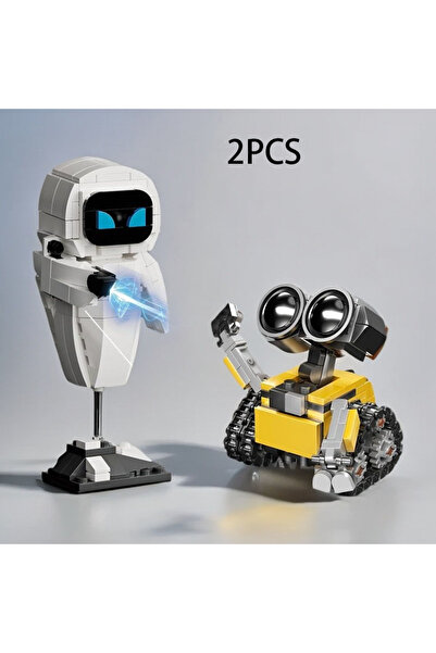 choice2 2PCS Wall.E Eve Small Particle Robot Assembly Model Kit Action Figure...