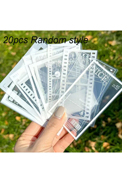 Choice 20PCS Random style 20PCS Transparent Self-adhesive Paper DIY Handicraf...