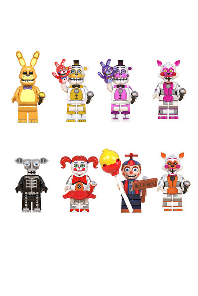 Choice4 بانداي WM6097 جديد شخصيات مصغرة من لعبة FNAF Nights، مكعبات بناء شخصي...