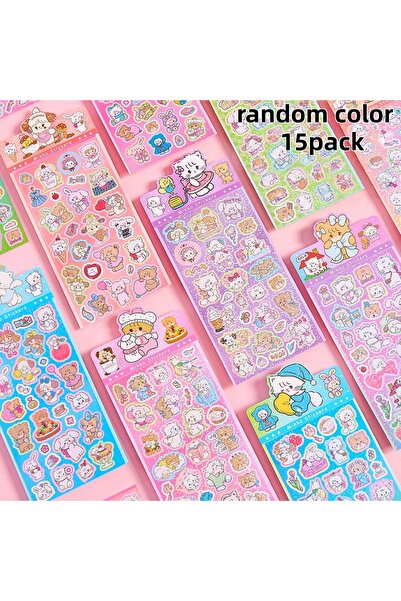 choice2 15pack Holographic PET Sticker Pack for Journals and Fan Cards Waterp...