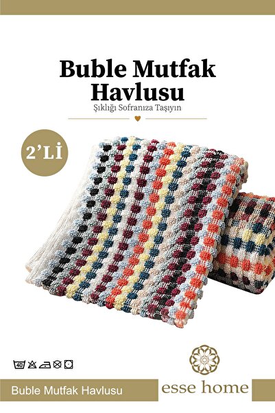 Esse Buble Mutfak Havlusu 2 Lİ 30*50
