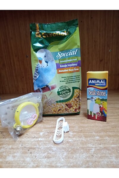 EuroGold Special Kabuksuz Muhabbet Kuşu Yemi 500Gr+çift taraflı aynalı oyunca...