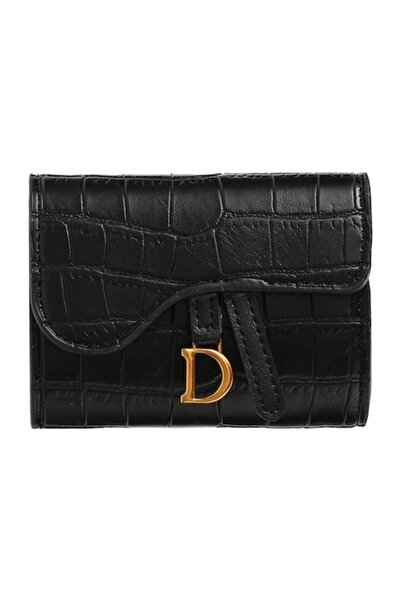 Velaris Portofel negru de damă pentru carduri, Portcard elegant și compact, M...