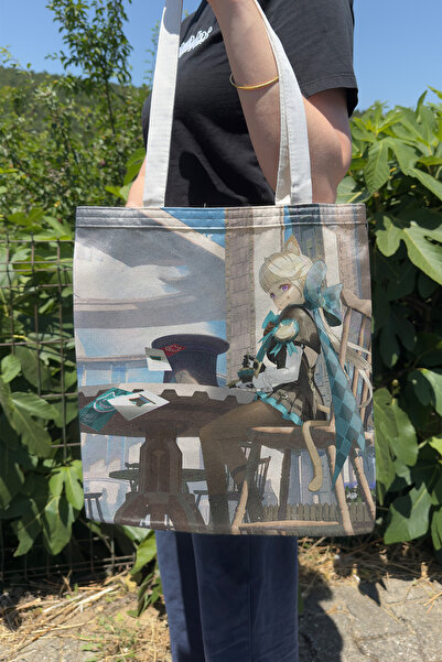 ZipZap Lynette Genshin Impact V5 Double-Sided Canvas Print Tote Bag Anime Bag