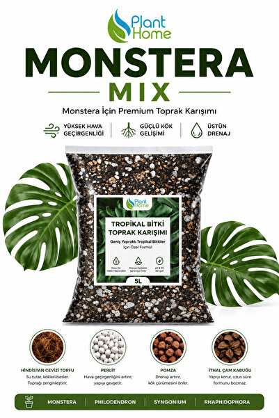 plant-home Monstera ve Philodendron Toprağı Premium Karışım 5 L